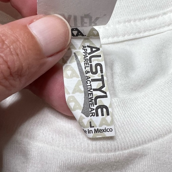 NWOT Alstyle Dexter Blood Never Lies Graphic T-Shirt White/Red Men’s Sz L - Picture 5 of 8